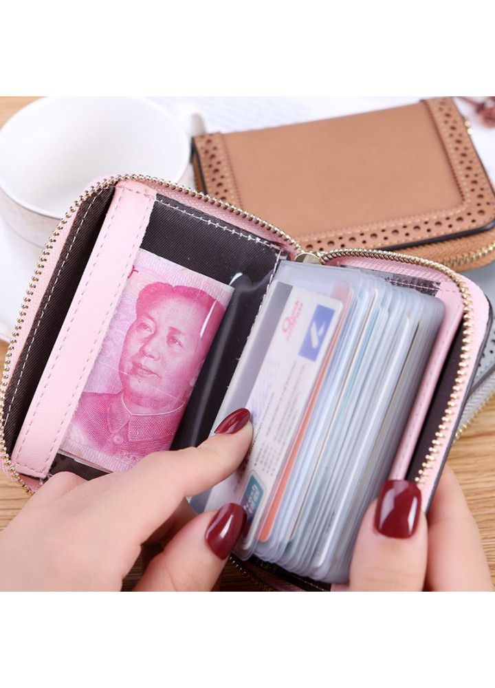  new tassel pendant wallet card bag women's Korean personalized Mini large capacity multi card card card bag 