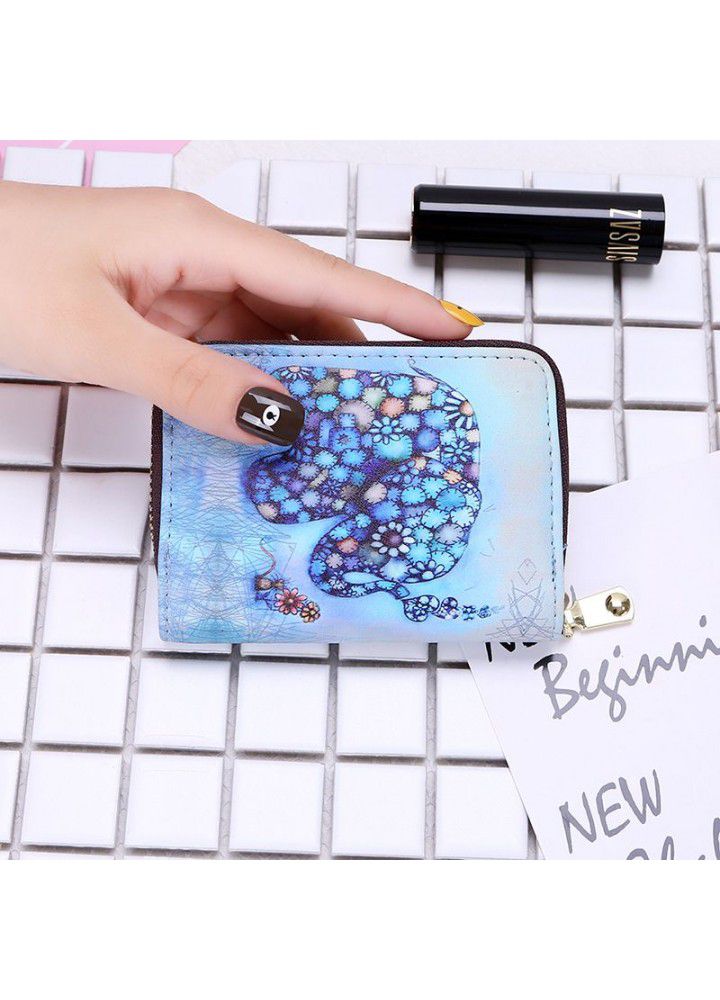  new accordion card bag women's fashion multi card business card case zipper zero Purse Card Case 