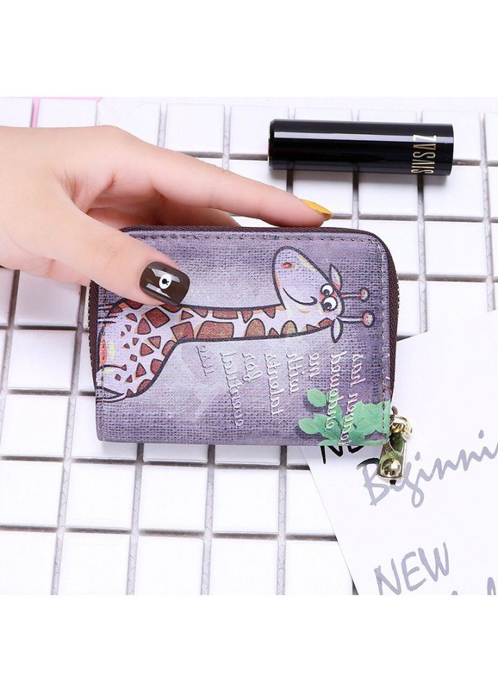  new accordion card bag women's fashion multi card business card case zipper zero Purse Card Case 
