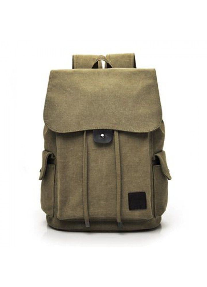 Fashion trend backpack men's and women's casual Canvas Backpack high school students' schoolbag FM9116 