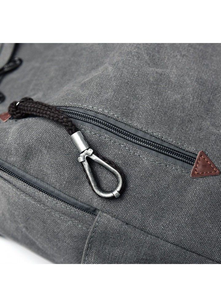 Fashion trend backpack men's casual Canvas Backpack retro travel bag high school student schoolbag men's f8108 