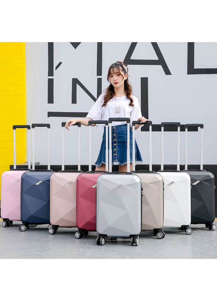 Korean version suitcase women's universal wheels ins net red small fresh travel trolley box 24 inch boarding code leather box tide 