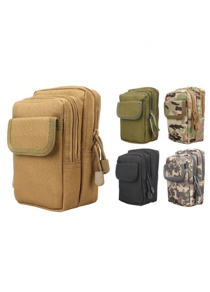 Multifunctional sports thunder bag mountaineering bag travel mobile phone bag camouflage hanging bag tactical belt waist bag 