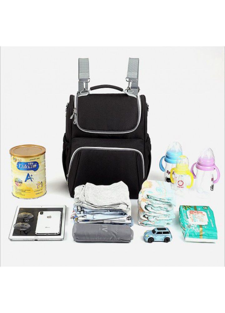  new large capacity mummy bag multi function mother baby bag go out Baoma backpack simple portable version 
