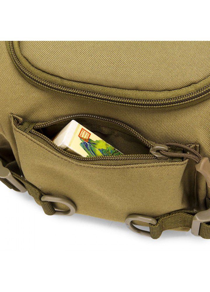 New canvas waist bag men's and women's multifunctional outdoor sports waist bag ultra thin running waist bag pocket change mobile phone bag 