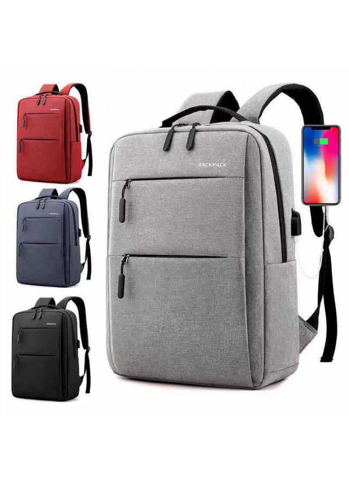 Cross border 2021 new business bag USB charging schoolbag travel waterproof Laptop Bag Backpack 