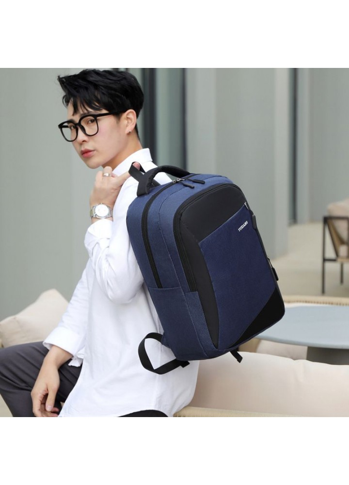  new business bag USB rechargeable schoolbag travel splash proof laptop bag wholesale Backpack 