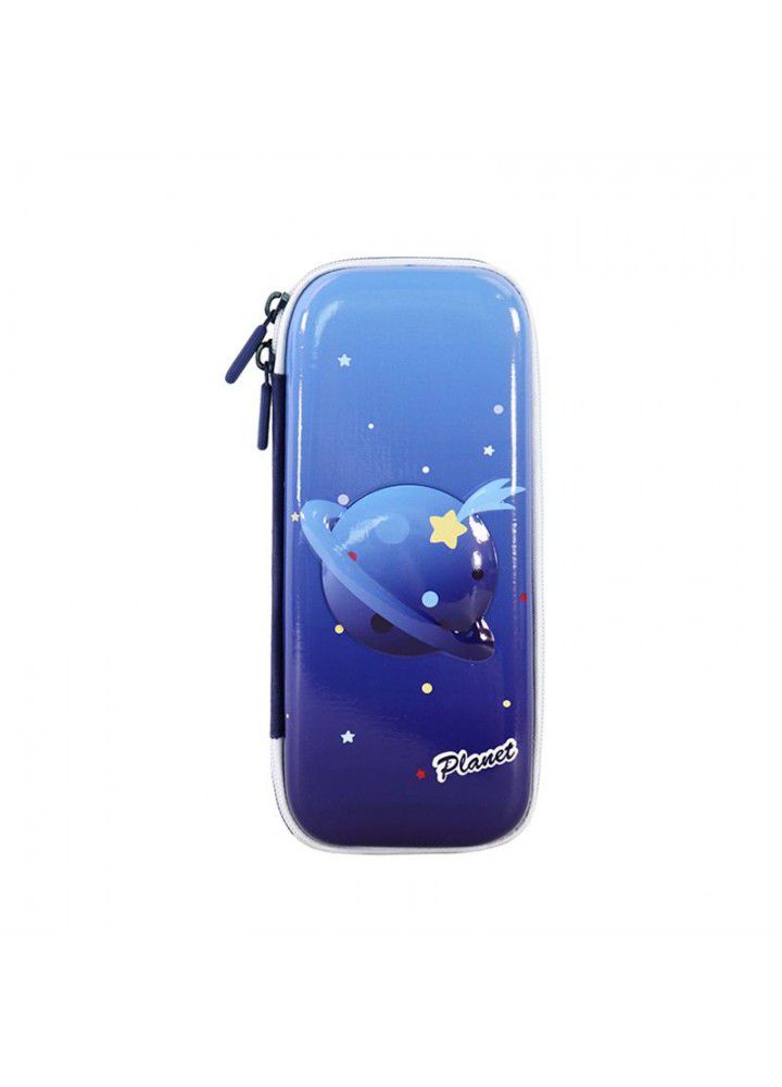 Amazon's new 3D plastic hard shell stationery box star sky pattern cartoon children's pen bag waterproof EVA stationery bag