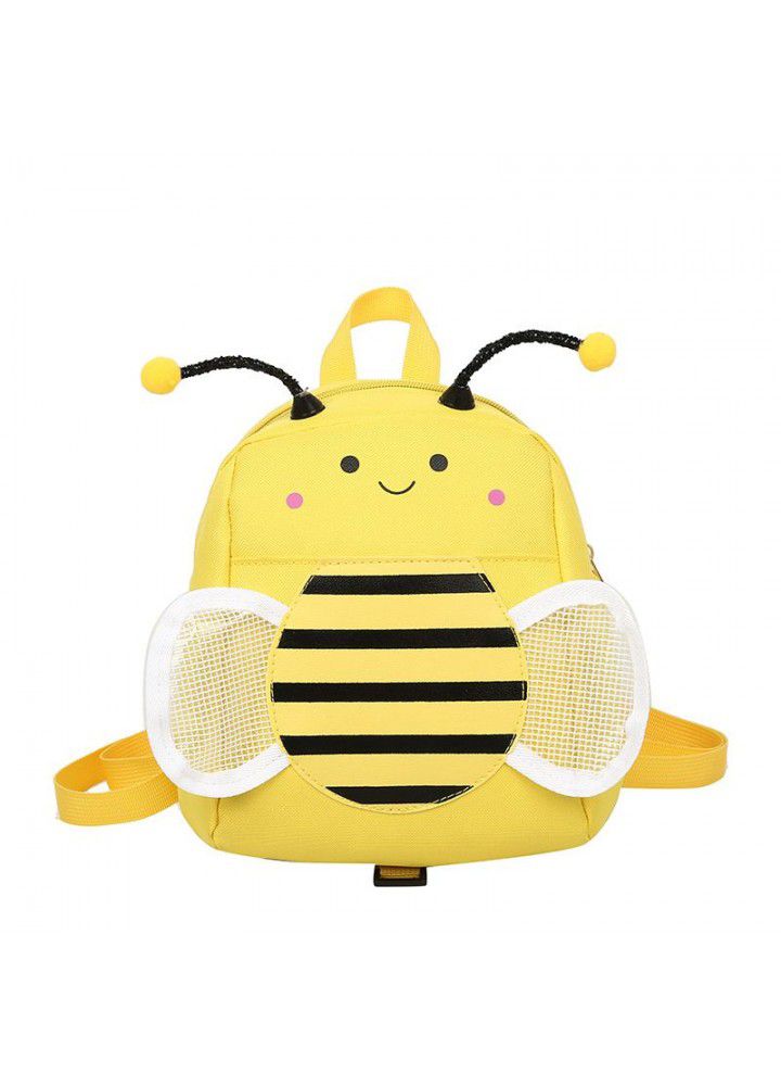 Anti loss backpack Infant Baby double shoulder bee small schoolbag 1-3 years old children boys and girls lovely Backpack
