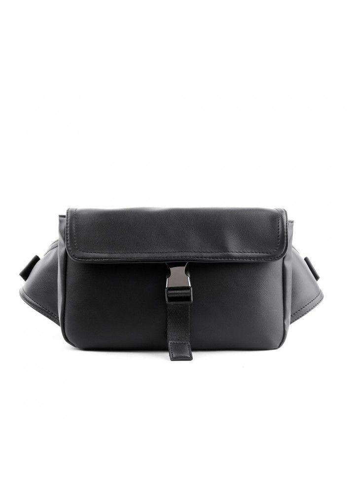  New Retro Pu chest bag men's fashion single shoulder bag leisure messenger bag back backpack men's bag waist bag