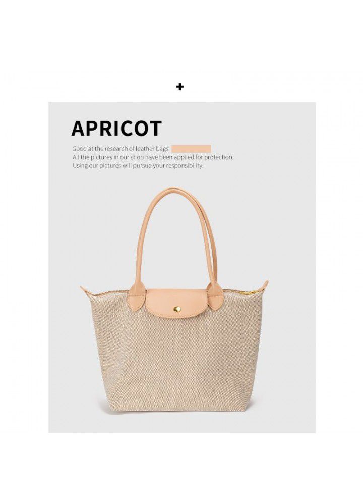  autumn and winter new niche bag lobster leisure color matching canvas bag large capacity Tote Bag single shoulder bag