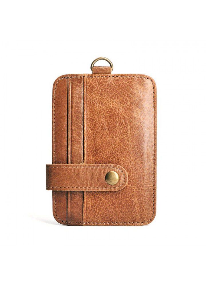 Amazon foreign trade hot selling business gift leather card bag men's certificate bag